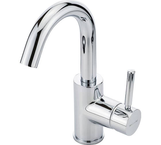 Изображение товара Смеситель для раковины Migliore FORTIS ручка сбоку, излив изогнут, донный клапан "click-clack", хром 31540