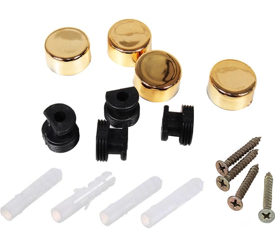 Изображение товара Зеркалодержатель Tech-Krep/Zitar d17мм без сверления, золото комплект - пакет 112585