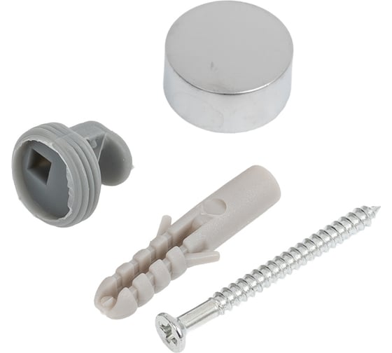 Изображение товара Зеркалодержатель Tech-Krep/Zitar d17мм без сверления, хром матовый комплект - пакет 112588