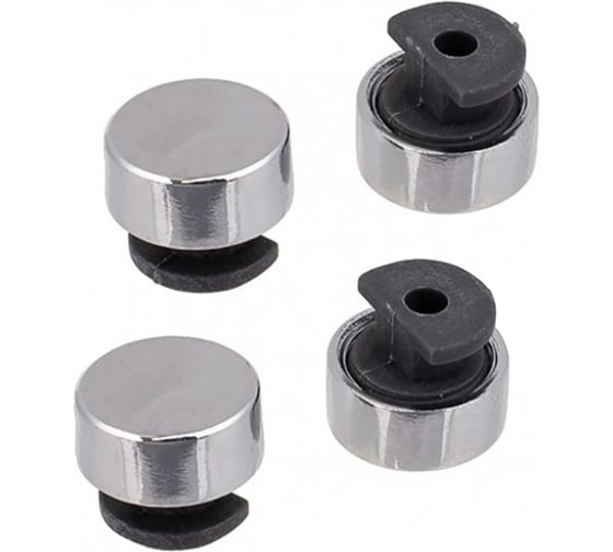 Изображение товара Зеркалодержатель Tech-Krep/Zitar d28мм пластик хром 4шт - пакет 127534