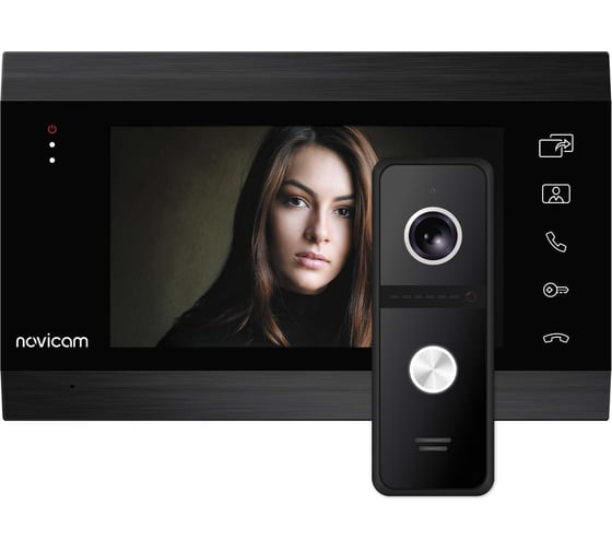 Изображение товара Комплект видеодомофона Novicam dark magic 7c kit для квартиры, дома и офиса 4222