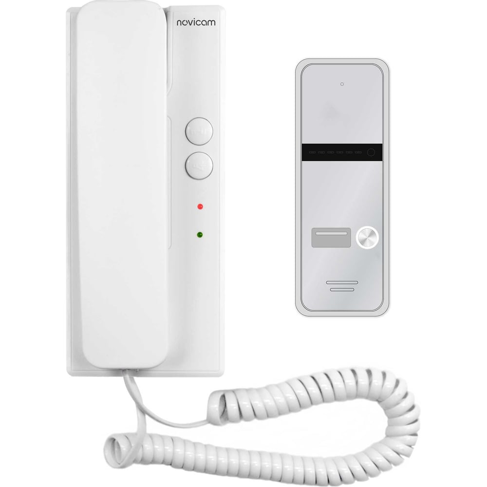 Изображение товара Комплект аудиодомофона Novicam voice kit 4123 для дома и офиса