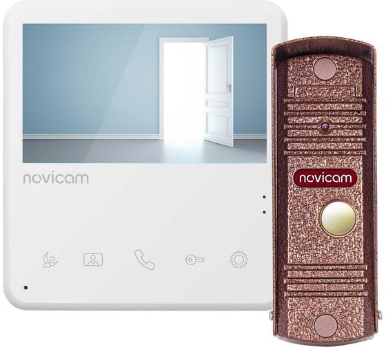 Изображение товара Комплект видеодомофона Novicam unit 4 kit для квартиры, дома и офиса 4901