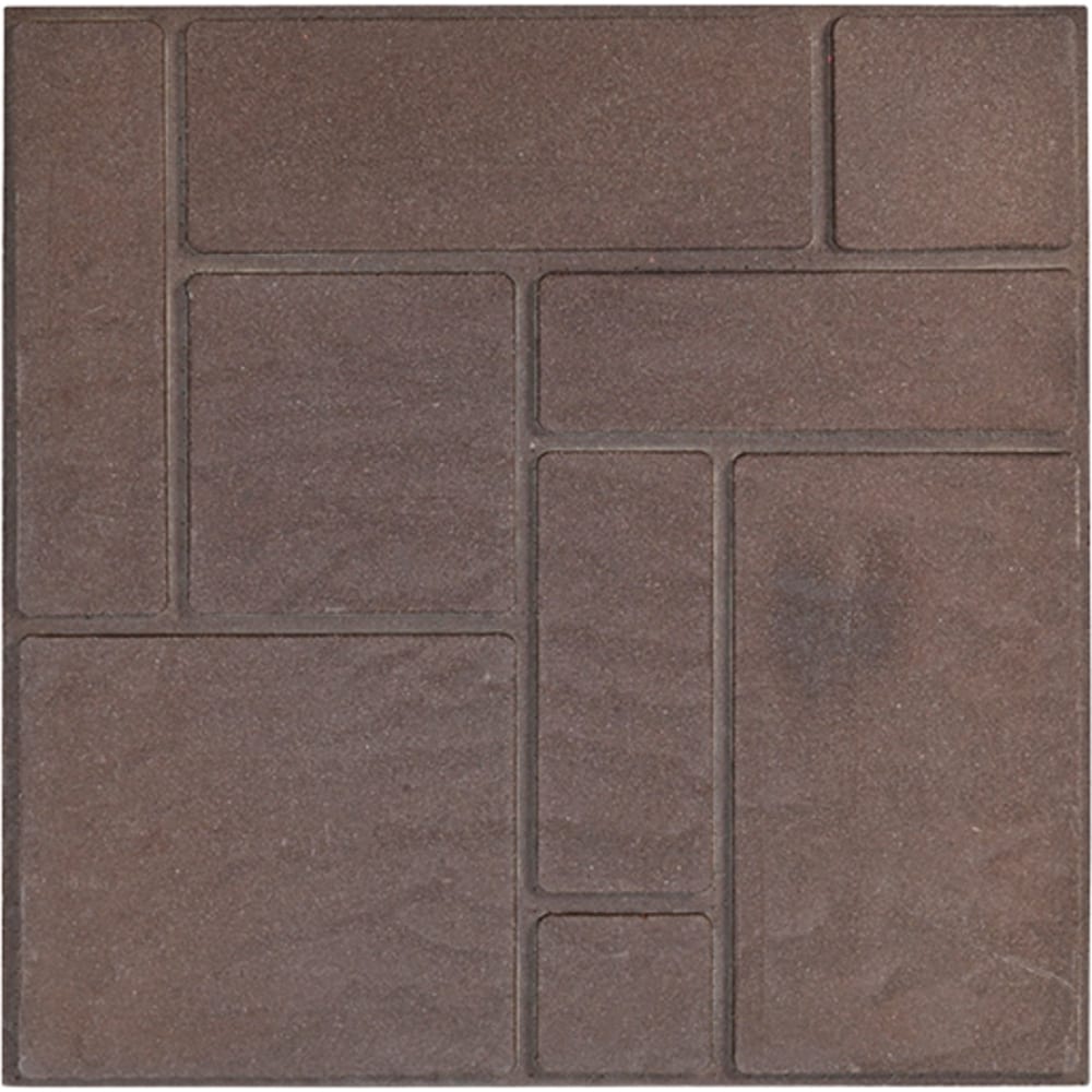 Тротуарная плитка NeoКомпозит плитка тротуарная дощечки 395x345 мм красно коричневый