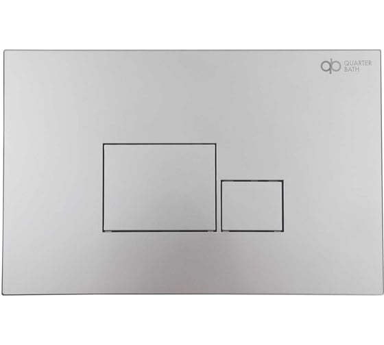 Изображение товара Кнопка для инсталляции Quarter Bath хром матовый 0060