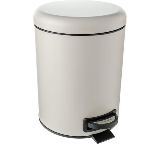 Изображение товара Ведро с крышкой FIXSEN 5 л, бежевый 34024L