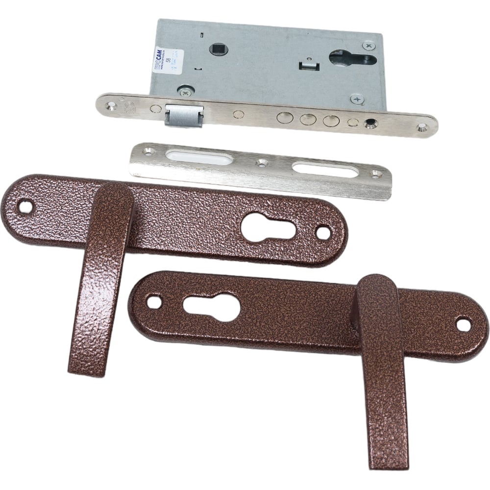 Изображение товара Врезной замок ПРОСАМ 78103-ЗВ4-3 медь для деревянных и металлических дверей