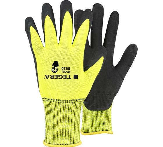 Изображение товара Перчатки TEGERA защитные утепленные, обливка области ладони с шерстяным вкладышем, размер 12 8820W-12
