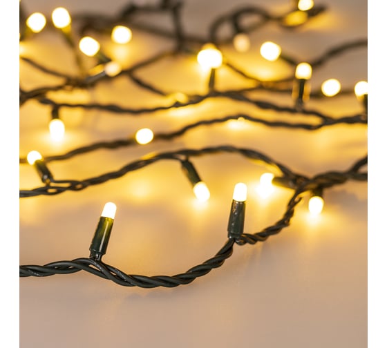 Изображение товара Светодиодная гирлянда Ardecoled ARD-STRING-PRO-1000-GREEN-100LED-MILK-PULSE Warm 031662