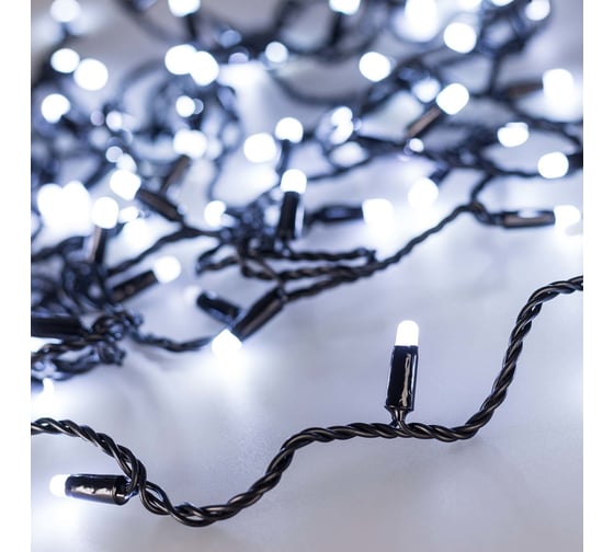 Изображение товара Светодиодная гирлянда Ardecoled ARD-STRING-CLASSIC-10000-BLACK-100LED-MILK-FLASH White Ardecol 031207