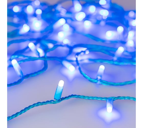Изображение товара Светодиодная гирлянда Ardecoled ARD-STRING-CLASSIC-10000-BLUE-100LED-MILK-FLASH Blue 031199