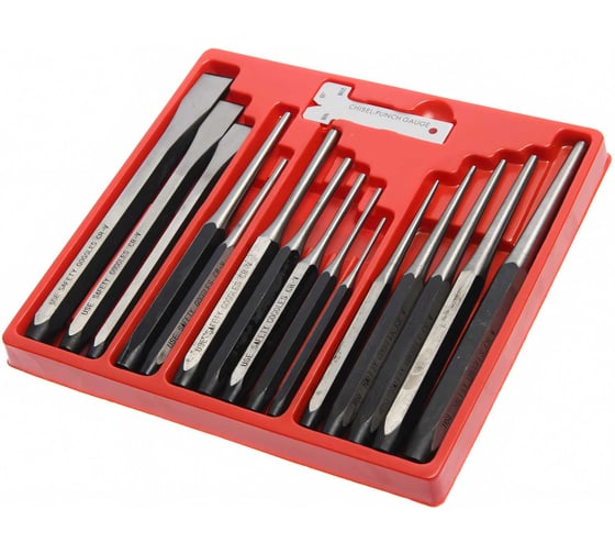 Изображение товара Набор зубил и выколоток JTC в кейсе 16 предметов JTC-7113