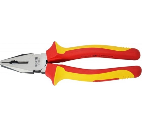 Изображение товара Комбинированные плоскогубцы SATA 8" 200 мм, изолированные S70333
