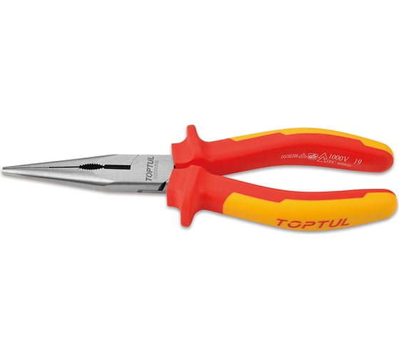 Изображение товара Длинногубцы TOPTUL VDE прямые, 1000 В, 150 мм DGCB2206