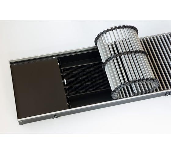 Изображение товара Внутрипольный водяной конвектор с решеткой KVZ KVZ-300-80-2400-UA/RRA-300-2400-A