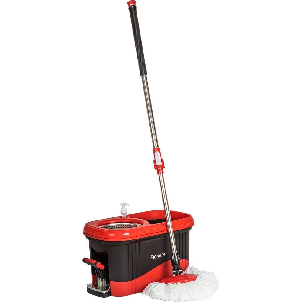 Изображение товара Набор для уборки Pioneer 7112S ведро с отжимом и микрофибровой насадкой