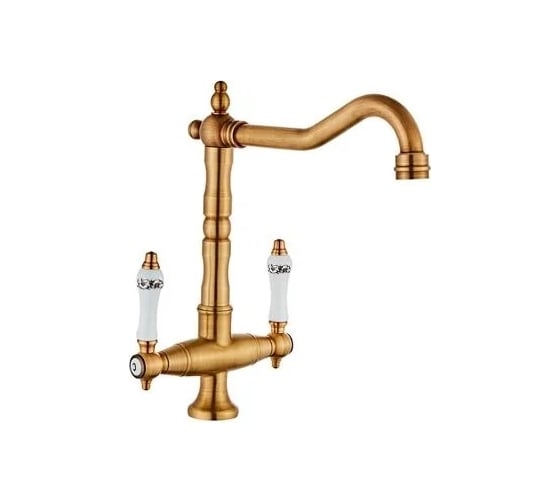 Изображение товара Смеситель для кухни MATRIX Елочка SMF-823267/BZ ретро, бронза 3294