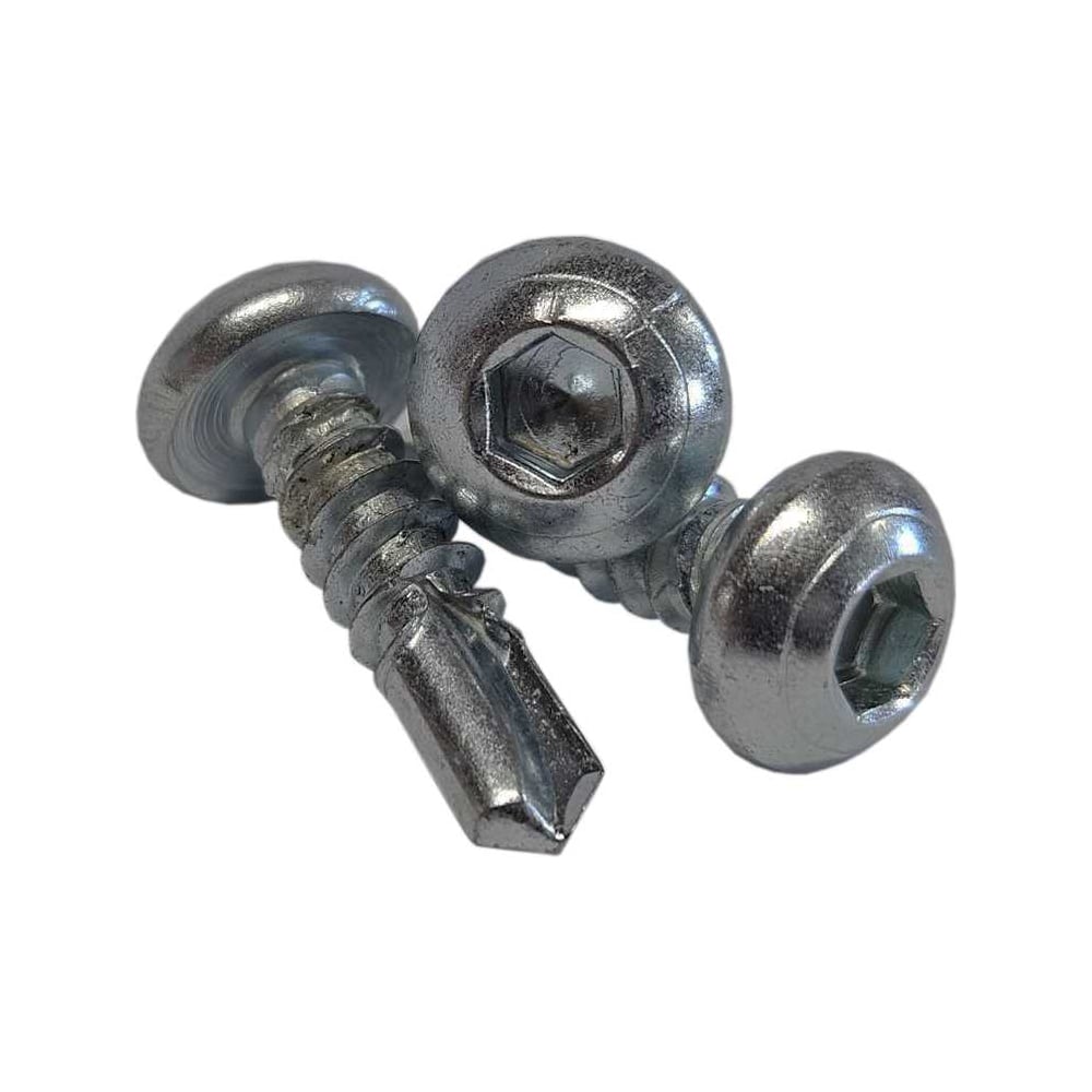 Изображение товара Саморез со сверлом и полусферической головкой 5,5x19 мм ZAMETAL цинк 1000 шт