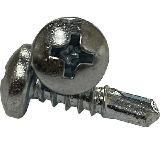 Изображение товара Саморез со сверлом и полусферической головкой ZAMETAL 5,5x19 мм, DIN 7504N, SW, цинк, 1000 шт. ZA110205