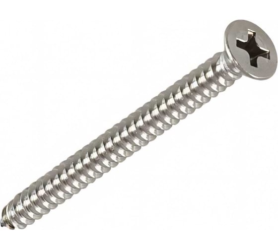 Изображение товара Саморез с потайной головкой ZAMETAL 4,2x80 мм, крест шлиц, DIN 7982, цинк, 200 шт. ZA100787