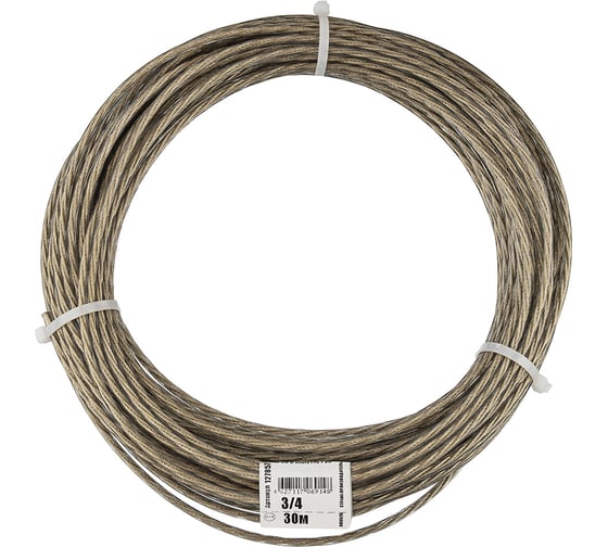 Изображение товара Трос в оплётке PVC 3/4 упак. 30м- накл. Zitar 127857