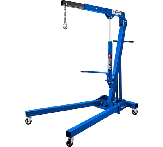 Изображение товара Гидравлический складной кран ЗУБР Профессионал кгс-1 1т, 25-2060 мм 43011-1