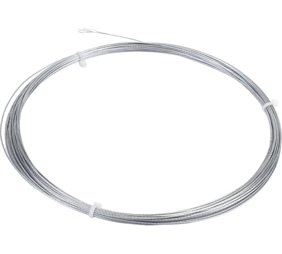 Изображение товара Стальной трос для растяжки DIN 3055, 1 мм, 20 м Tech-Krep 127840