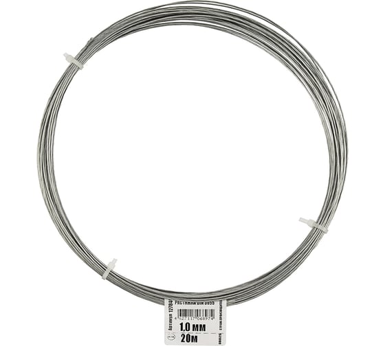 Изображение товара Трос стальной для растяжки DIN 3055 1,0 мм упак. 20м Zitar 127840