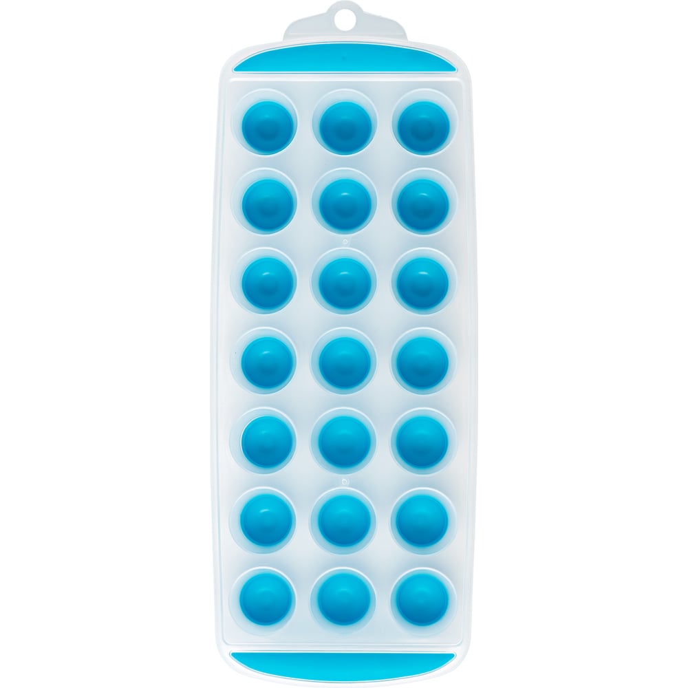 Изображение товара Силиконовая форма для льда SHINY KITCHEN A1202 21 отделение шар прозрачный синий