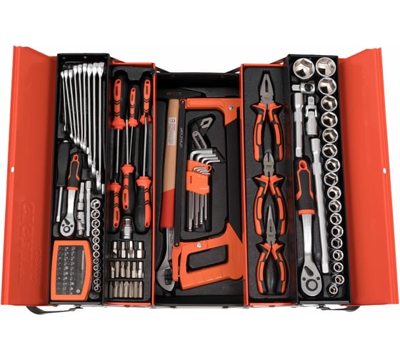 Изображение товара Набор слесарно-монтажных инструментов 121 предмет Gigant GST121