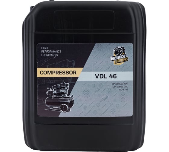Изображение товара Масло компрессорное MB Compressor VDL 46 10 л MECHANICAL BROTHERS 4673725540623