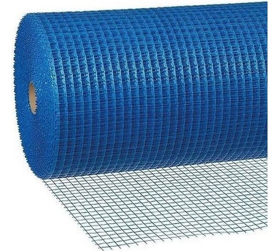Изображение товара Усиленная фасадная пластиковая сетка Протэкт Протэкт СФУ-15/1/50 1х50 м, синий СФУ-15/1/50 син