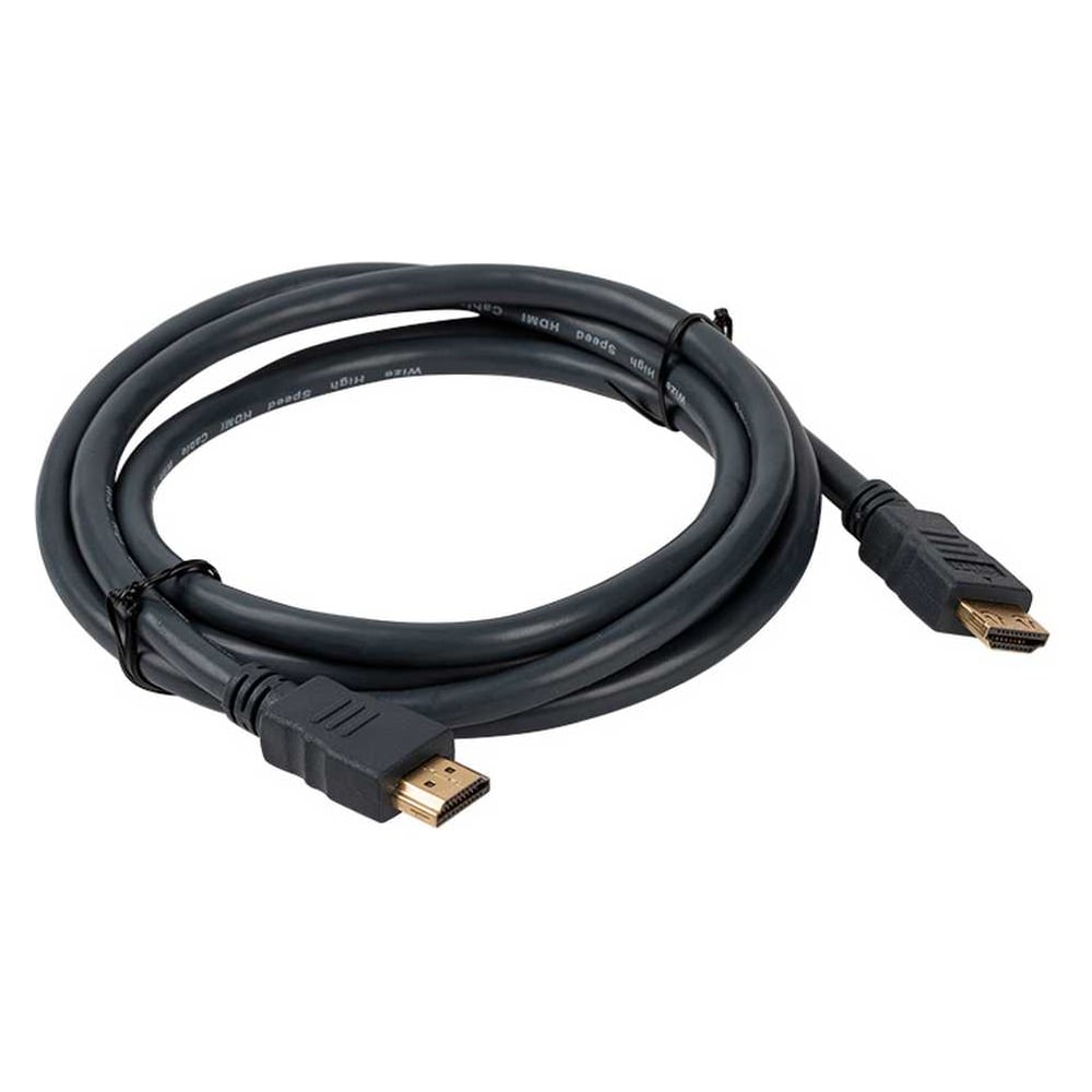 Изображение товара Кабель HDMI Wize CP-HM-HM-3M 3 м, v.2.0, K-Lock, soft cable, 19M/19M, 4K/60 Hz 4:4:4, Ethernet, позолоченные разъемы, экран, темно-серый, пакет 6 121641 Изображение товара Кабель HDMI Wize CP-HM-HM-3M 3 м, v.2.0, K-Lock, soft cable, 19M/19M, 4K/60 Hz 4:4:4, Ethernet, позолоченные разъемы, экран, темно-серый, пакет 6 121641