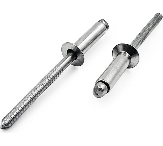 Изображение товара Вытяжная нержавеющая заклепка с потайным бортиком KREPFIELD 4x10 мм, iso 15984, A2, 500 шт. в упаковке 15984ЗАКЛЕПКА4Х10А2-500