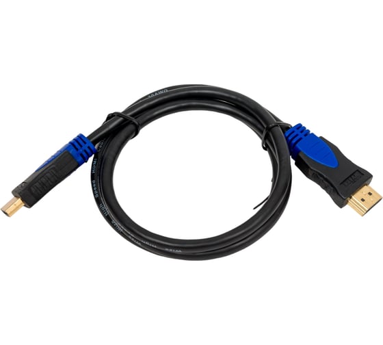Изображение товара Кабель HDMI Wize WAVC-HDMI-1M 1 м., v.2.0b, 19M/19M, 4K/60 Hz 4:4:4, 30 AWG, HDCP 1.4, HDCP 2.2, Ethernet, позолоченные разъемы, экран, черный 135795