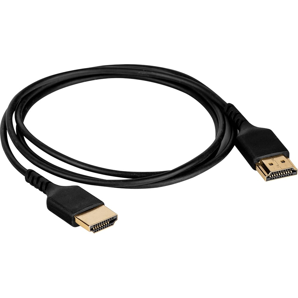 Изображение товара Кабель HDMI Wize WAVC-HDMIUS-0.2M 0.2 м версия 2.0 для 4K 60Гц позолоченные разъемы черный Изображение товара Кабель HDMI Wize WAVC-HDMIUS-0.2M 0.2 м версия 2.0 для 4K 60Гц позолоченные разъемы черный