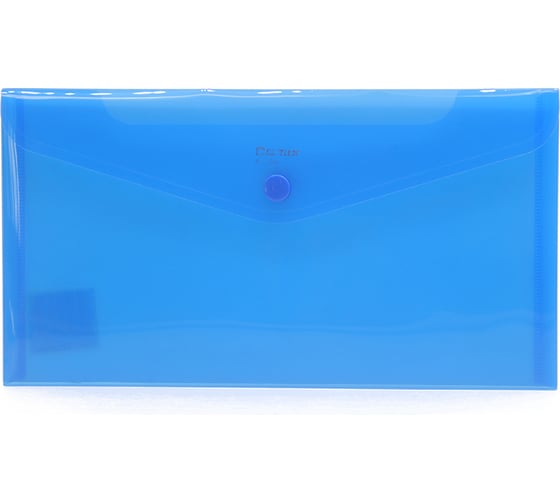 Изображение товара Папка-конверт COMIX BLAZE на кнопке 250x135 мм синяя 12 шт в упаковке A1855 BU