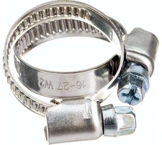 Изображение товара Обжимной хомут из нержавеющей стали Tech-Krep 16х27 2шт - ярлык 104044