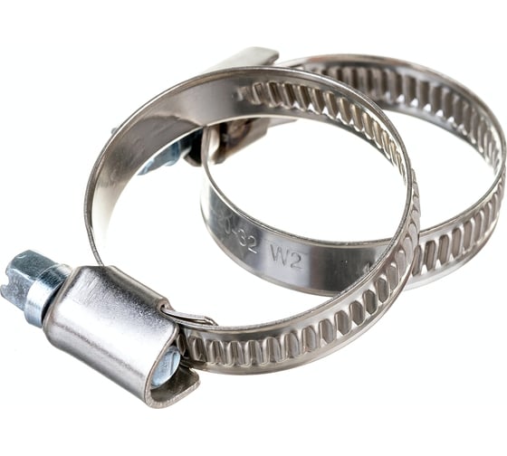 Изображение товара Обжимной хомут из нержавеющей стали Tech-Krep 20х32 2шт - ярлык 104045