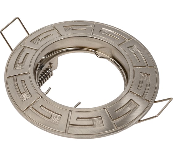 Изображение товара Стационарный литой светильник Светкомплект DS09 SN с орнаментом сатин-никель DS09SN