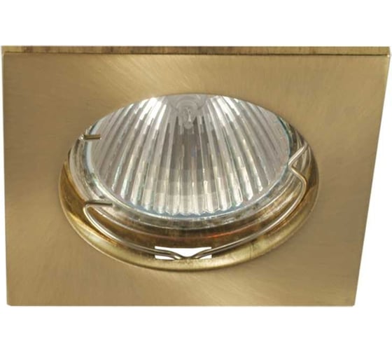 Изображение товара Стационарный литой светильник Светкомплект DS10 SG квадратный сатин-золото DS10SGMR16