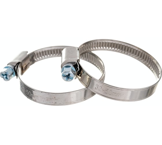 Изображение товара Обжимной хомут из нержавеющей стали 32x50 мм, 2 шт, ярлык Zitar 104048
