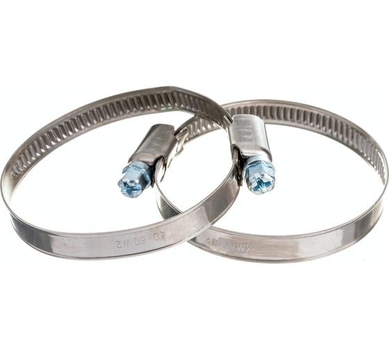 Изображение товара Обжимной хомут из нержавеющей стали Tech-Krep 40х60 2шт - ярлык 104049