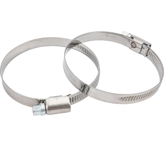 Изображение товара Обжимной хомут из нержавеющей стали Tech-Krep 50х70 2шт - ярлык 104050
