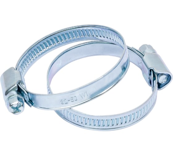 Изображение товара Обжимной хомут, цинк Tech-Krep 32х50 2шт - хомут 136944