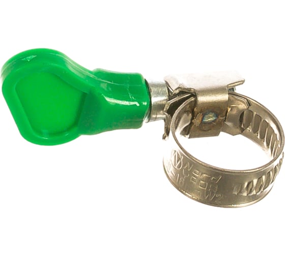 Изображение товара Обжимной хомут из нержавеющей стали Tech-Krep 10х16 с бабочкой 1шт - ярлык 112843