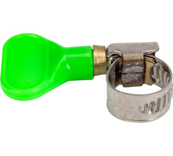 Изображение товара Обжимной хомут из нержавеющей стали Tech-Krep 8х12 с бабочкой 1шт - ярлык 112851