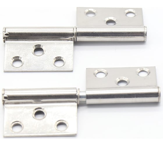 Изображение товара Карточная петля Brante левая 3030-75x55 мм, нержавеющая сталь, 2 шт. 456256