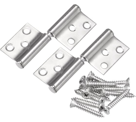 Изображение товара Карточная петля Brante правая 3030-60x40 мм, нержавеющая сталь, 2 шт. 456257