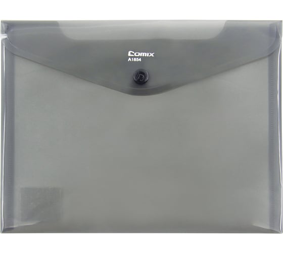 Изображение товара Папка-конверт COMIX BLAZE на кнопке А5 серая 12 шт в упаковке A1854 GR